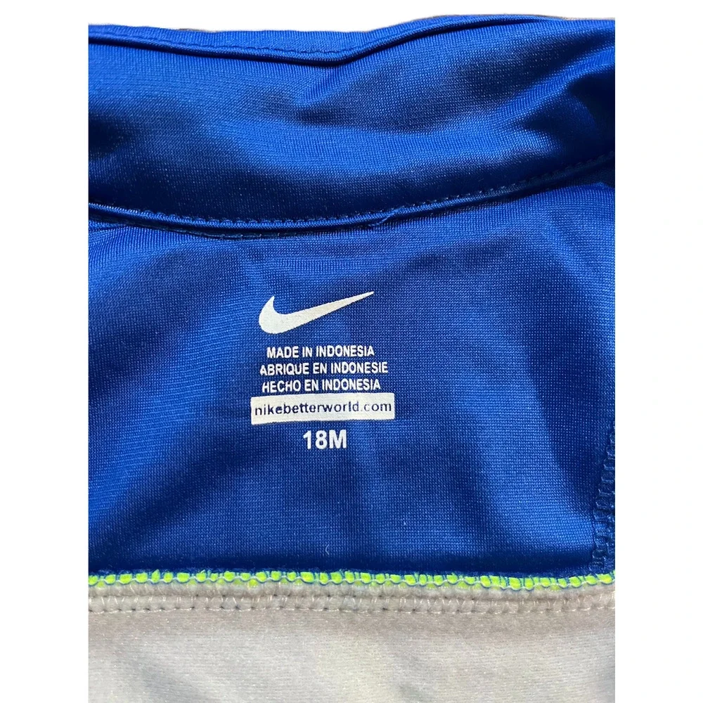 Nike Boys Infant Track Jacket - Size 18 Months Blue Gray Volt